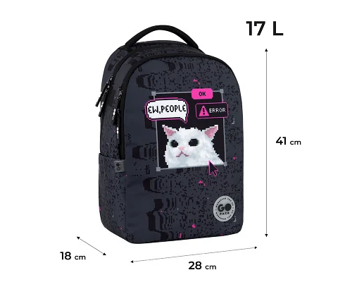 Рюкзак шкільний GoPack Teens спинка 41 см (GO26-135M-2)