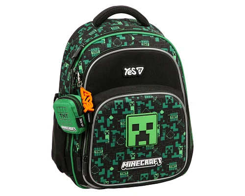 Рюкзак шкільний напівкаркасний Yes Minecraft TNT S-91M для хлопця 38 см (550252)