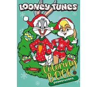 Книжка-раскраска со стикерами Looney Tunes: Счастливого Рождества! Warner Bros. 21x29 Идейка (LCB37)