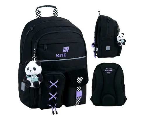 Рюкзак шкільний Kite Education Panda Love спинка 39,5 см (K26-584M-2)