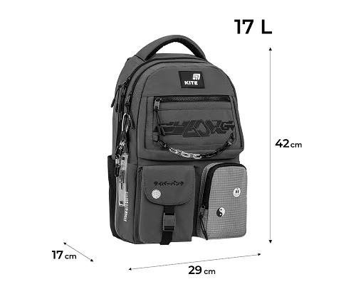 Рюкзак Kite Education teens Swarm спинка 42 см (K26-2587M-4)