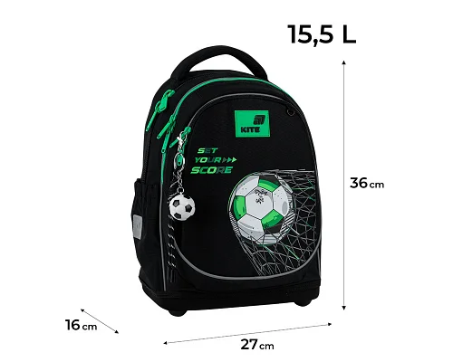 Рюкзак шкільний Kite Education Football спинка 36 см (K26-724S-3)