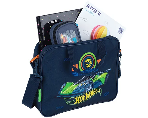 Шкільна текстильна сумка Kite Hot Wheels (HW26-589)