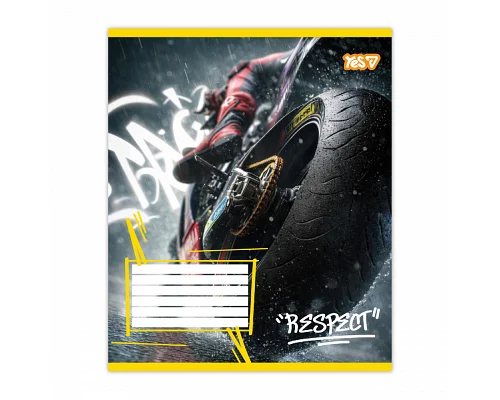 Зошит шкільний Respect А5 24 аркушів лінія YES (768887)