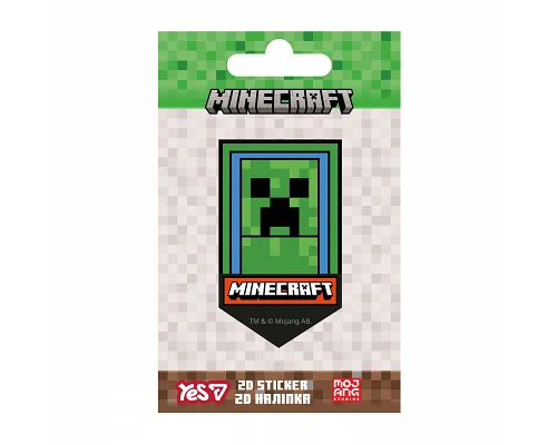 Наклейка 2D Yes Minecraft Boom (708512)