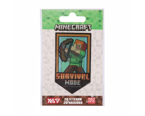 Наклейка 2D Yes Minecraft Boom (708512)