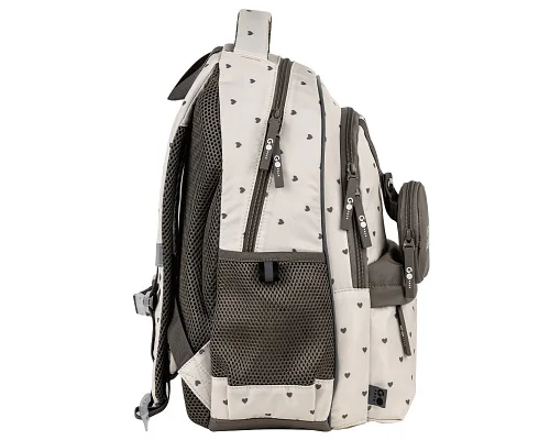 Рюкзак шкільний шкільний GoPack Education Beige Polka Dots спинка 41 см (GO26-182M-3)