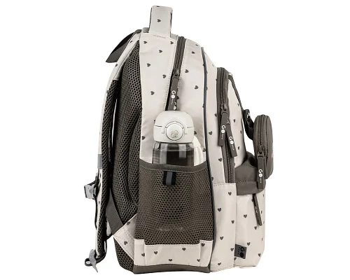 Рюкзак шкільний шкільний GoPack Education Beige Polka Dots спинка 41 см (GO26-182M-3)