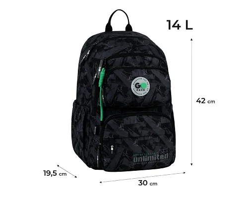 Рюкзак шкільний шкільний GoPack Education Unlimited спинка 42 см (GO26-120M-4)
