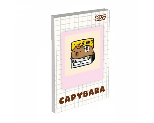 Блокнот Yes Capypara А7 48 аркушів клітинка (152574)