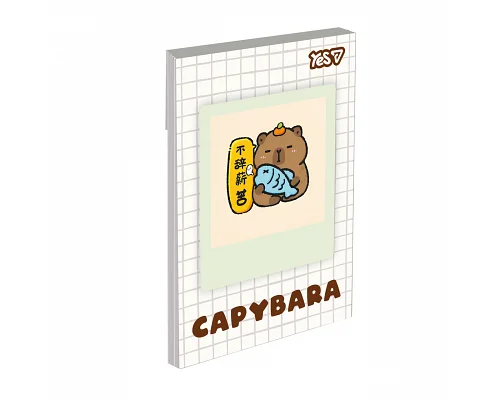 Блокнот Yes Capypara А7 48 аркушів клітинка (152574)