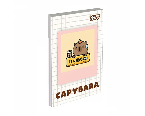 Блокнот Yes Capypara А7 48 аркушів клітинка (152574)