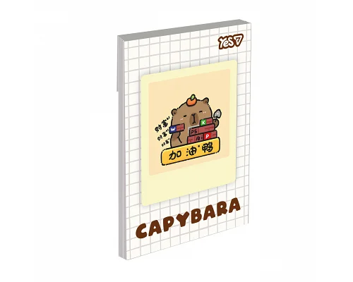 Блокнот Yes Capypara А7 48 аркушів клітинка (152574)