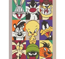 Алмазна мозаїка Looney Tunes 40х50 см Орігамі (OD6008)