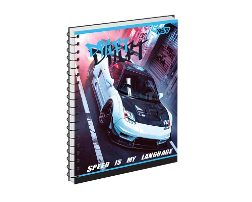 Зошит для записів Yes Drift одинарна спіраль А5/80 аркушів (152442)