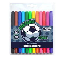 Фломастери Yes Football 12 кольорів (650600)