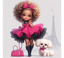 Алмазна мозаїка Лялечка в Парижі 20*20см Dreamtoys (S10280)