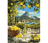 Картина по номерам Под лимонным солнцем art_selena_ua 30х40 Идейка (KHO6444)