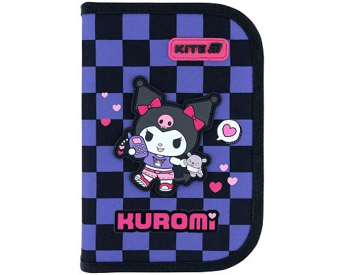 Пенал без наповнення Kuromi, 1 відділення, 1 відворот (HK26-621-2)