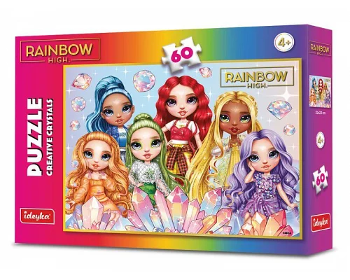 Пазли Rainbow High Creative Crystals, 60 елементів 32х23 Ідейка (LP60-002)