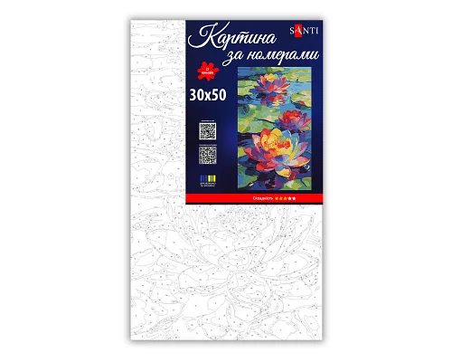 Картина за номерами Латаття 30х50 см SANTI (955558)