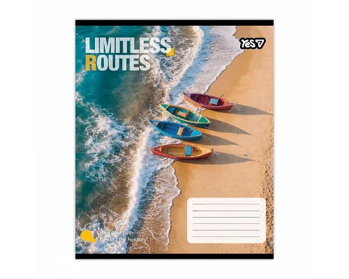 Зошит шкільний Yes Limitless routes А5 24 аркушів клітинка (769036)