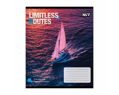 Зошит шкільний Yes Limitless routes А5 24 аркушів клітинка (769036)