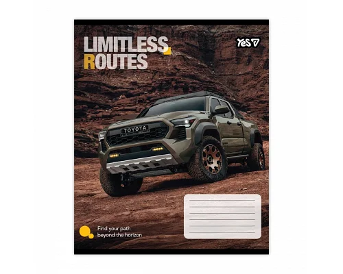 Зошит шкільний Yes Limitless routes А5 24 аркушів клітинка (769036)