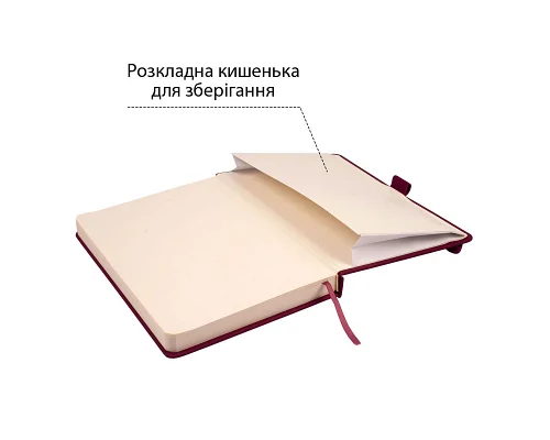 Скетчбук SANTI для графіки 16х23см 80 арк. тверда обкладинка PU 110г/м2 сливовий (743367)