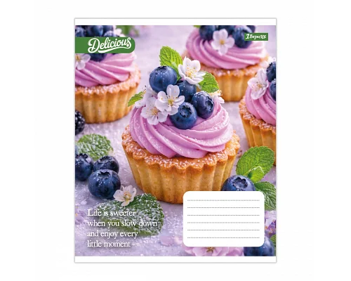 Зошит шкільний 1Вересня Cake А5 18 аркушів клітинка (769138)
