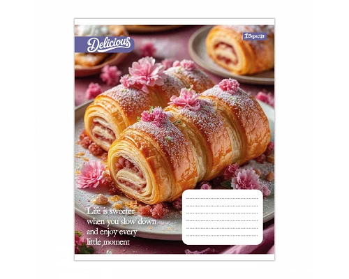 Зошит шкільний 1Вересня Cake А5 18 аркушів клітинка (769138)