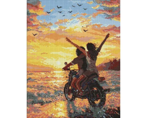 Алмазна мозаїка Морська поїздка на двох art_selena_ua 40х50 Ідейка (AMO20202)