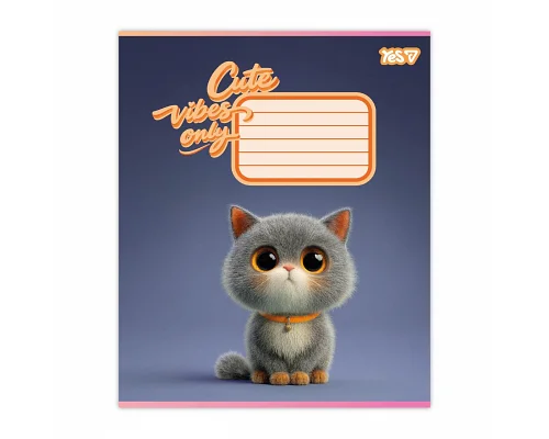 Зошит шкільний Yes Cute vibes only А5 24 аркуша клітинка (768900)