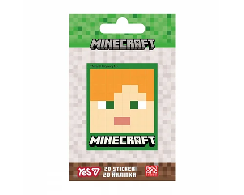 Наклейка 2D Yes Minecraft Alex (708509)