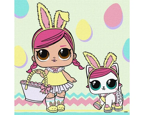 Картина за номерами L.O.L. Surprise! Spring Bling HOPS and KITTEA 30х30 Ідейка (KHO1225)