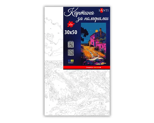 Картина по номерам Красочный вечер 30х50 см SANTI (955560)