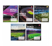 Зошит шкільний World stadium А5 24 аркушів клітинка YES (767025)