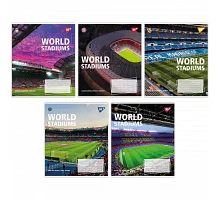 Зошит шкільний World stadium А5 24 аркушів клітинка YES (767025)