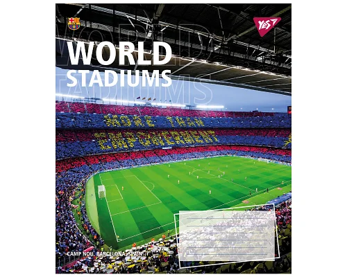 Зошит шкільний World stadium А5 24 аркушів клітинка YES (767025)