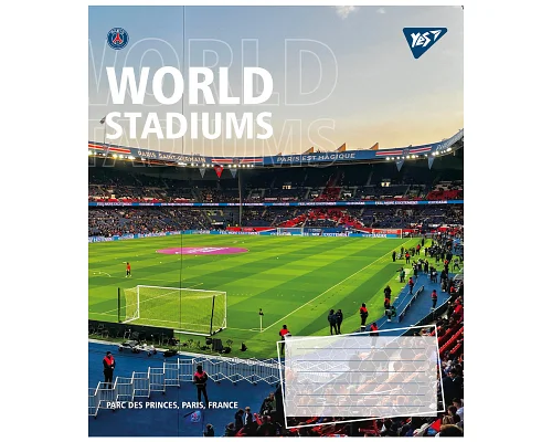 Зошит шкільний World stadium А5 24 аркушів клітинка YES (767025)