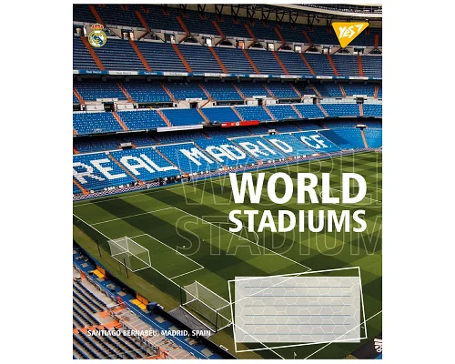 Зошит шкільний World stadium А5 24 аркушів клітинка YES (767025)