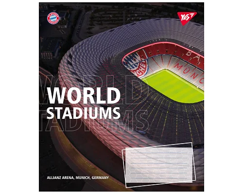 Зошит шкільний World stadium А5 24 аркушів клітинка YES (767025)