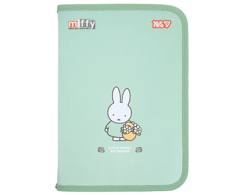 Папка для тетрадей пластиковая Miffy В5 на молнии YES (492406)