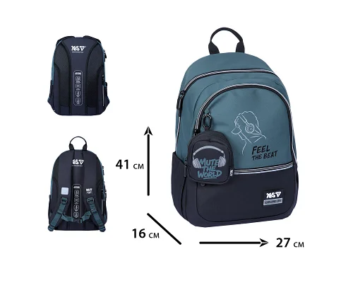 Pюкзак Feel the Beat TS-113M для хлопчика 41 см YES (550324)