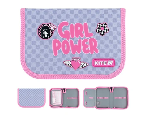 Пенал без наповнення Kite Girl's Power, 1 відділення, 1 відворот (K26-621-5)