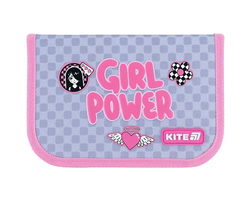 Пенал без наповнення Kite Girl's Power, 1 відділення, 1 відворот (K26-621-5)