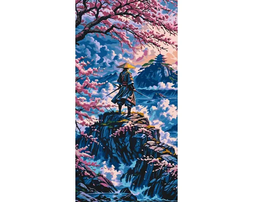 Картина за номерами Пейзаж Шлях самурая 40x80 см Оригамі (LW5134)
