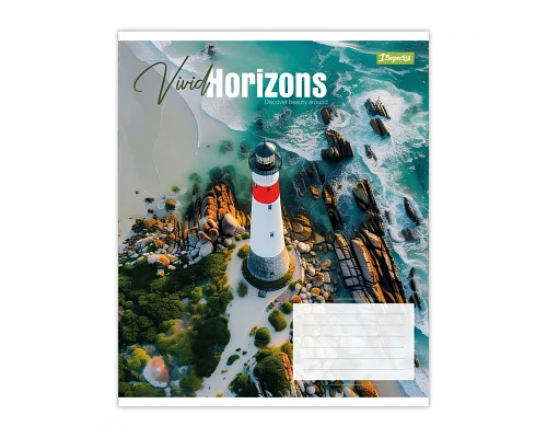 Зошит шкільний 1Вересня Vivid horizons А5 24 аркушів лінія 1 Вересня (768989)