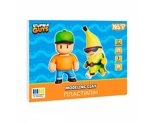 Пластилін Yes Stumble Guys 18 кольорів 360 г (540710)