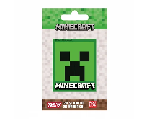 Наклейка 2D Yes Minecraft Creeper (708510)